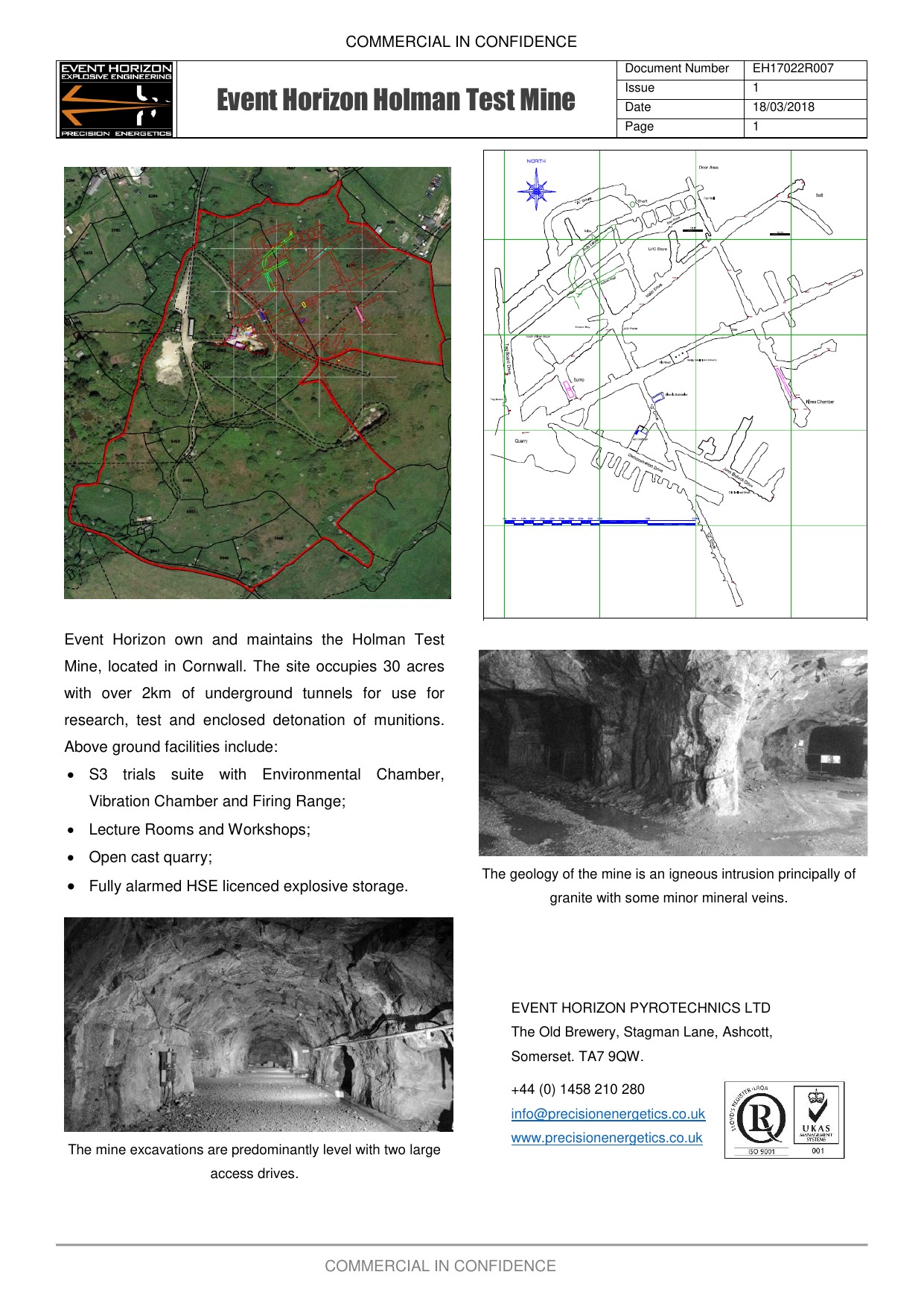 Operator facility description sheet