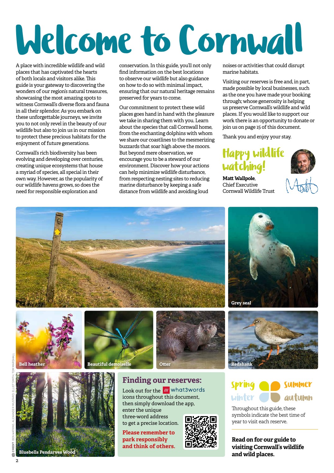 Cornwall Wildlife Trust reserve material